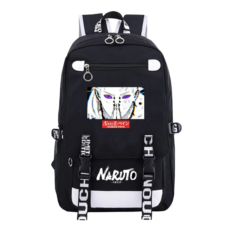 XM S Аниме Рюкзак Наруто школьные сумки для подростков Bookbag Akatsuki Itachi Sharingan Косплей сумки на плечо для ноутбука рюкзак для путешествий - Цвет: XM S