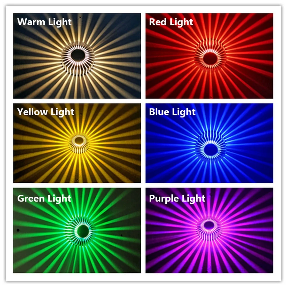 Светодиодный настенный светильник GLE 3 Вт комнатное освещение проекция