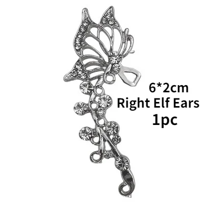 

1 PC Right Elf Ears Earring for Women Ear Clip Female Earrings and Earrings Clip on Earrings No Pierced Non Piercing Ear