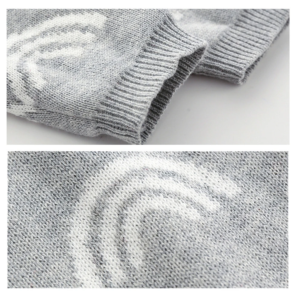 Вязаная Детская одежда Радужный комбинезон для новорожденных девочек хлопковый