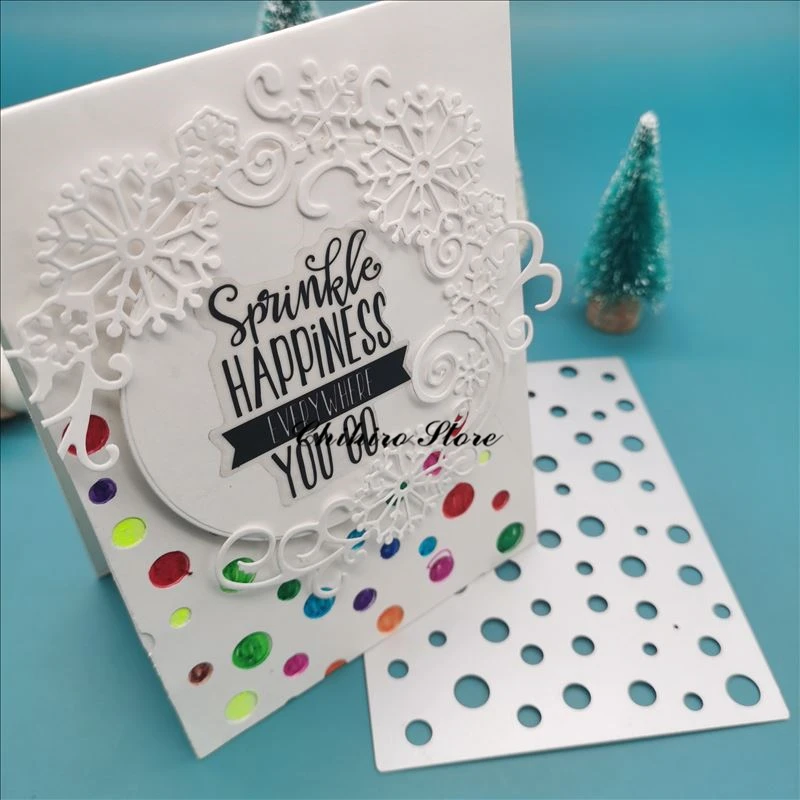 Круглые поздравительные открытки с пузырями металлические Вырубные штампы для