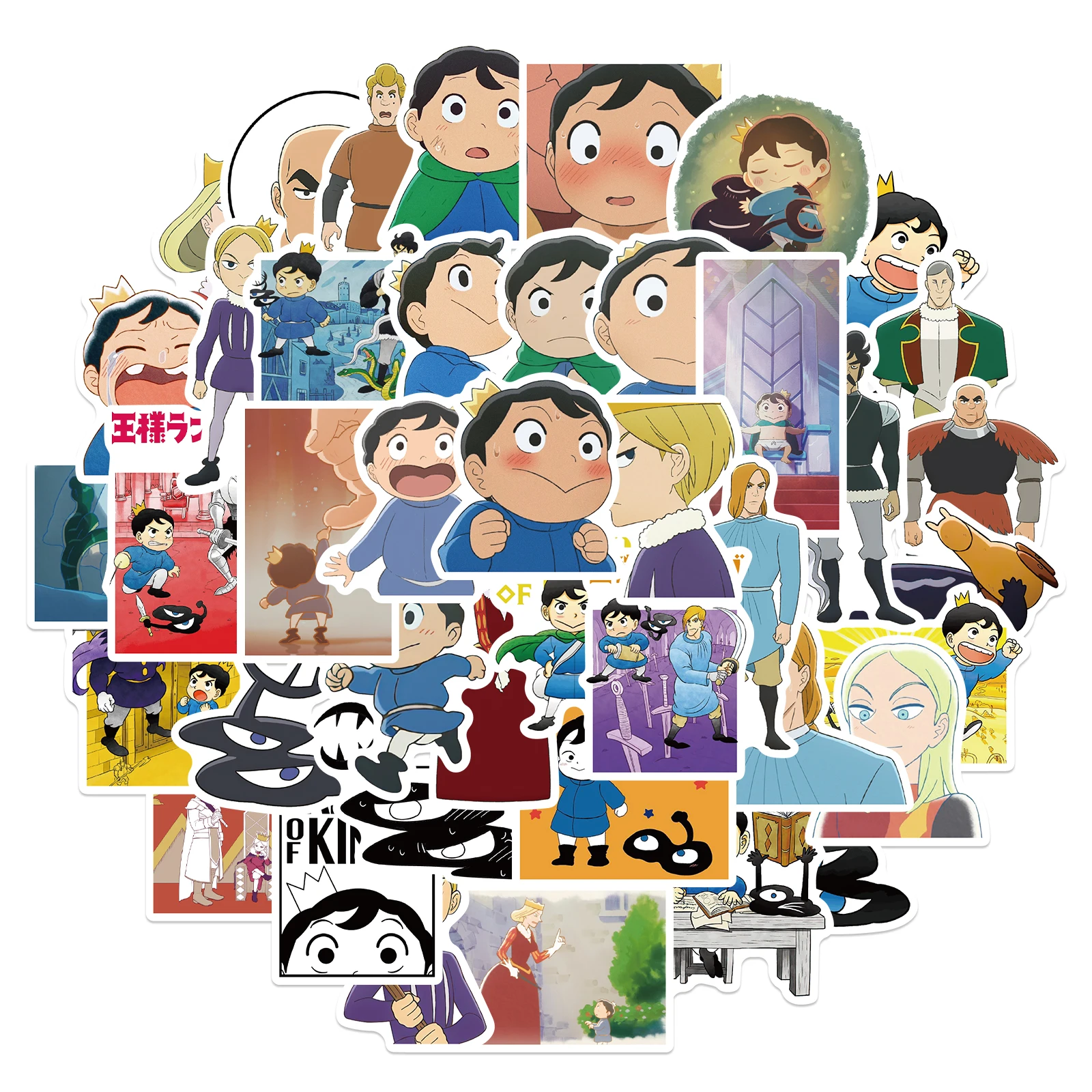 

50pcs/pack Ranking of Kings Japanese anime Stickers For Draw-bar frame Children's Toys DIY Cars Skate Computer Luggage Desk