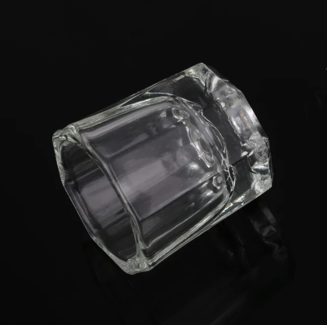 

500pcs Nail Glass Cup Clear Crystal Bowl Acrylic Powder Liquid Holder Dappen Dish Octagon Glass Bowl Cup Nail Art Tools hot