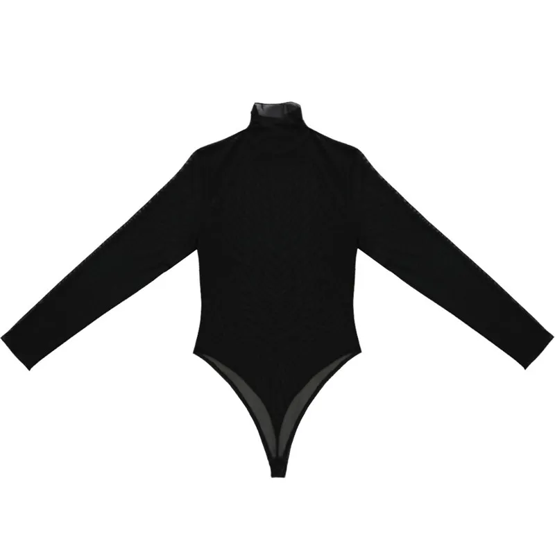 Женское Сетчатое нижнее белье TiaoBug прозрачный купальник слитный