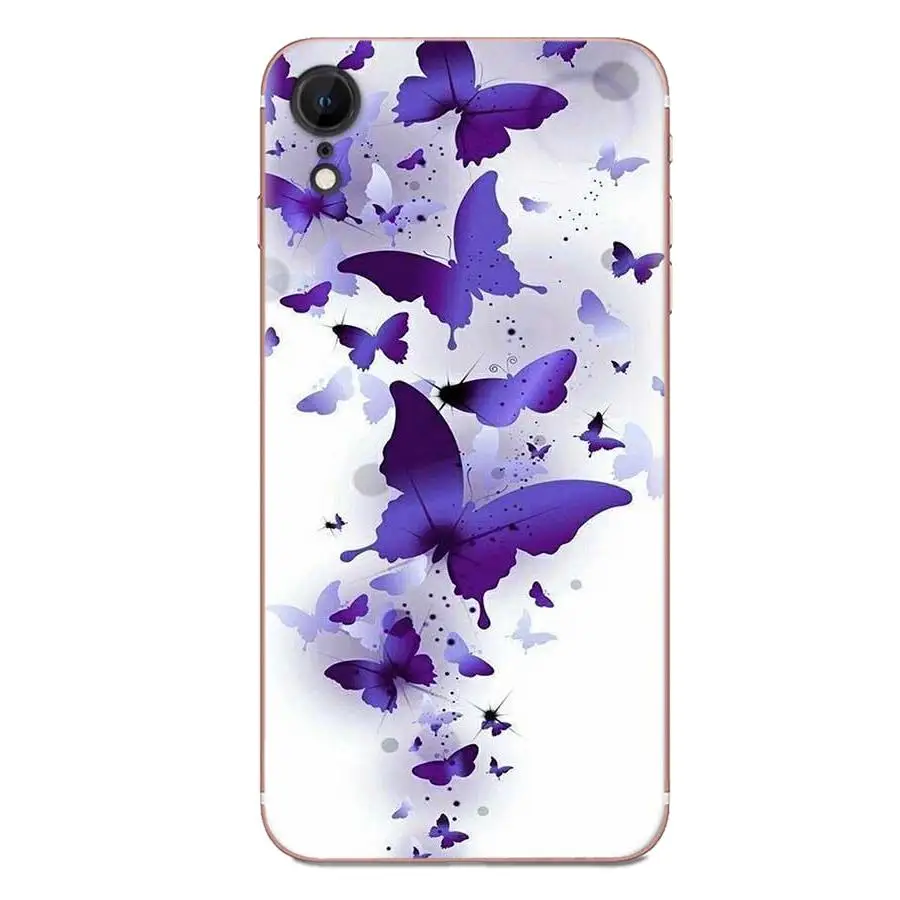 Мягкий дизайн на заказ для Sony Xperia Z Z1 Z2 Z3 Z4 Z5 compact Mini M2 M4 M5 T3 E3 E5 XA XA1 XZ Premium Infinity On Purple