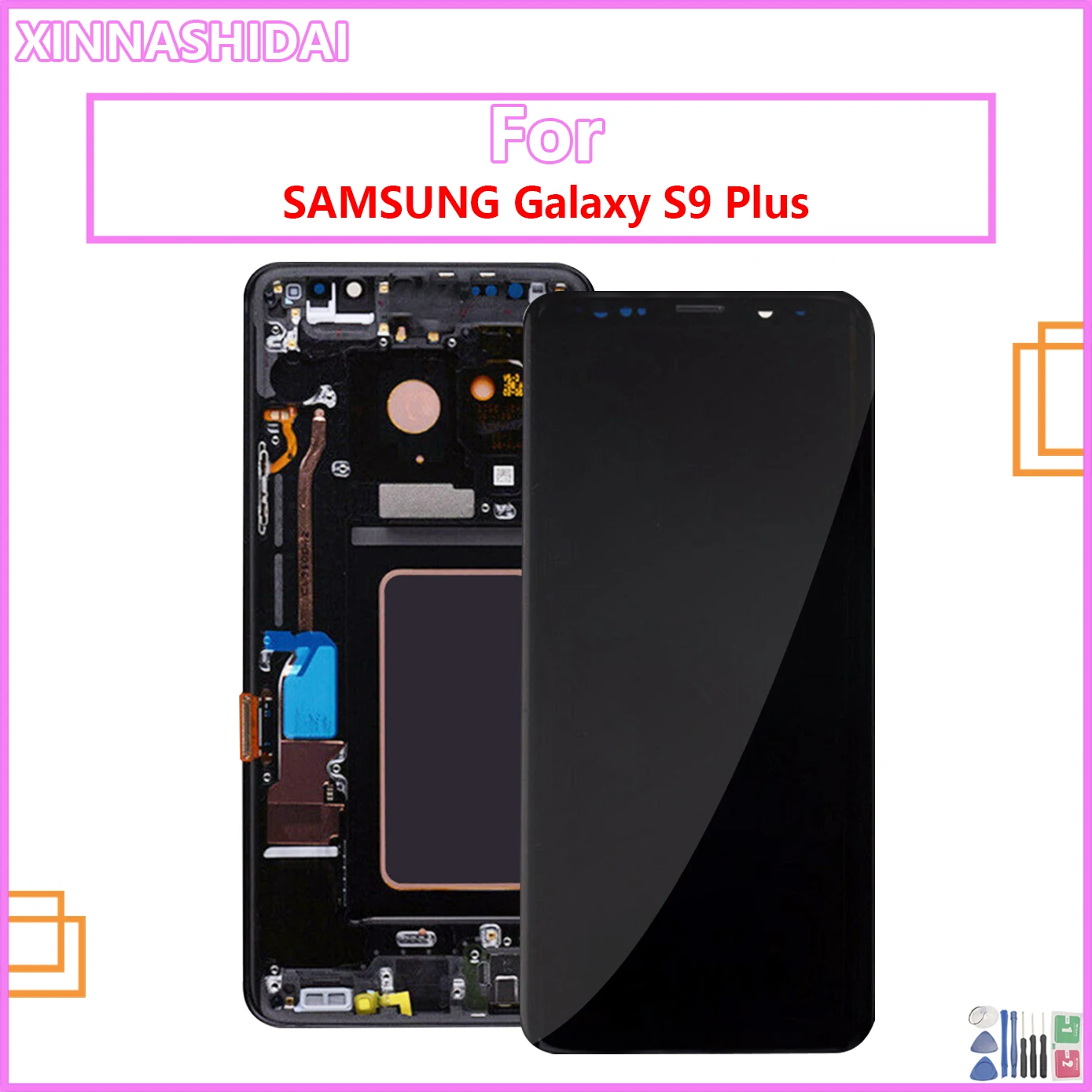 

LCD Display For Samsung Galaxty S9 Plus For Samsung Galaxty S9 Plus G965F Touch Screen Digitizer Assembly Replacment With Frame