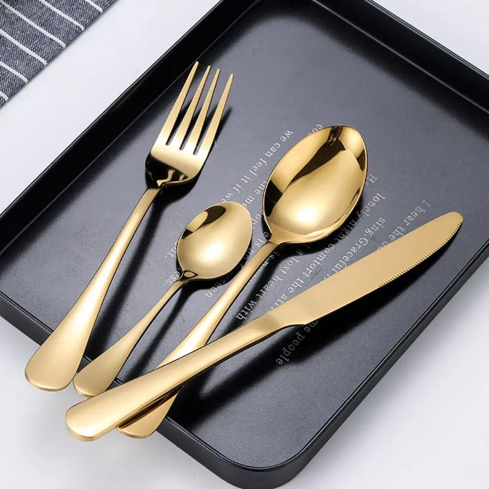Изысканный 4 шт./компл. Полезная современный набор столовых приборов столовые