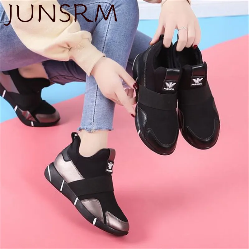 

Кроссовки женские прогулочные, Вулканизированная подошва, дышащие сетчатые, плоская подошва, повседневная обувь, большие размеры