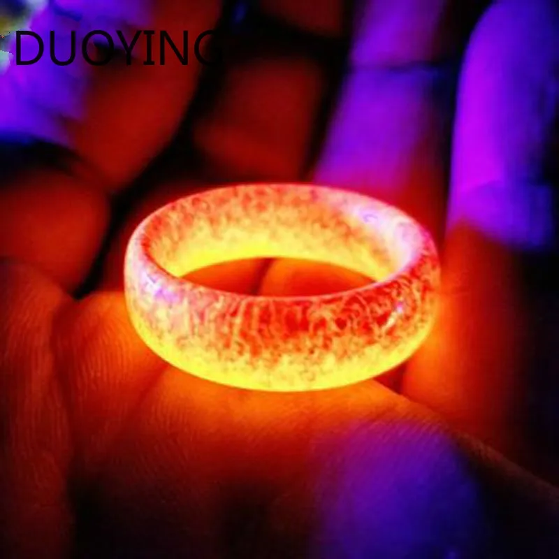 HIYONG 2019 New Design Luminous Rings Fashion Ring Hip-Hop Glowing In The Dark Engagement For Women Men Jewelry | Украшения и
