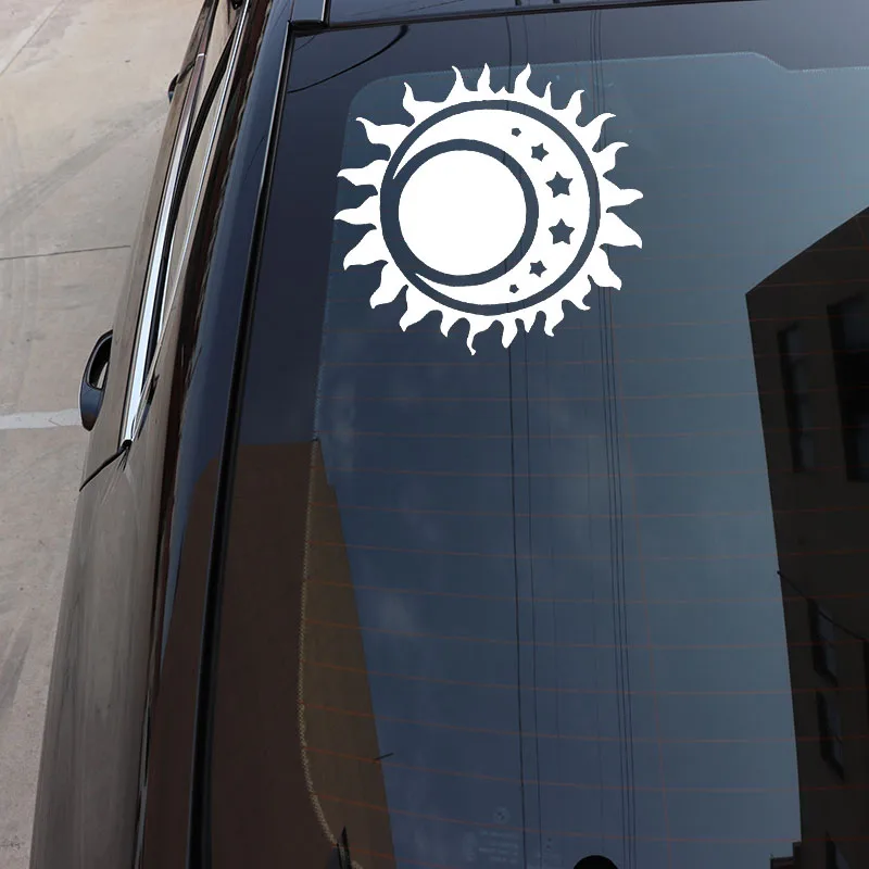 

Moon and Stars Fun Sticker Modeling PVC Decals Car Decoration Accessories ZWW-2739, 17.3cm * 16.3cm