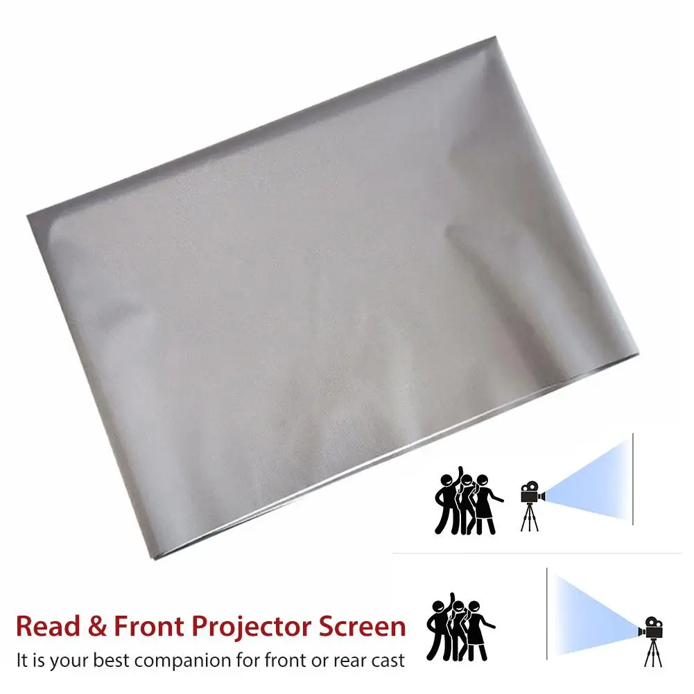 

One-piece Designed Projection Screen Projector Screen Light-resistant Folding Portable Projector For Home Theater Parties Games