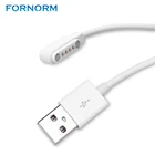 FORNORM белый Цвет Универсальный 4 Pin-код, поглощающая электромагнитное излучение зарядный USB кабель для передачи данных Мощность Зарядное устройство кабели для детей Смарт-часы