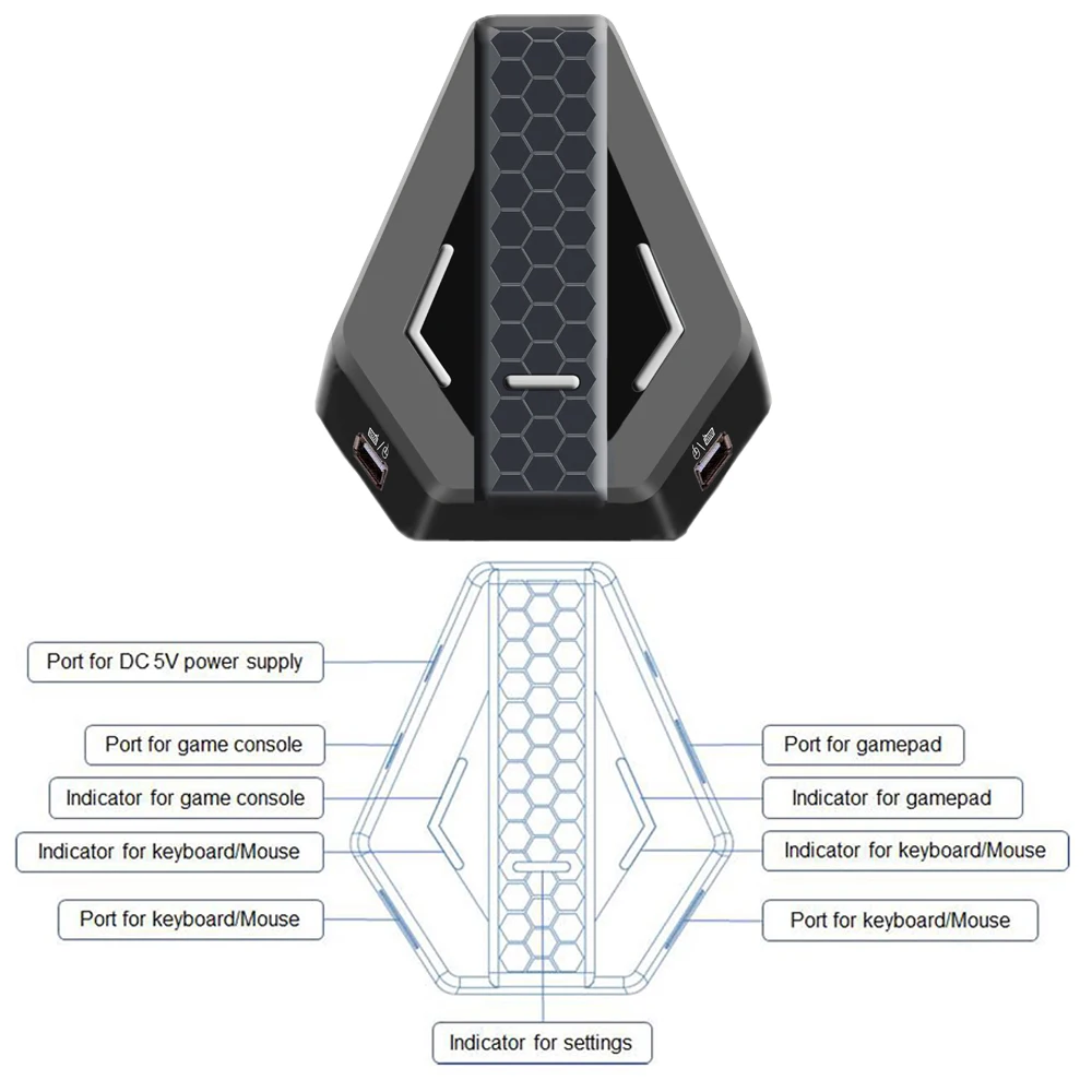 FPS Shooting Game Keyboard Mouse Converter For Xbox 360/One PS3/PS4 Nintend Switch Console Convert Gamepad to Keyboad | Электроника