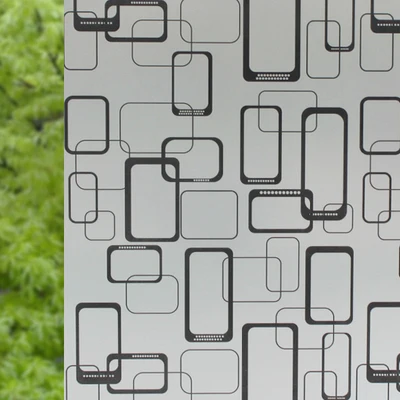 Новинка 2020 г. декоративная пэт пленка на окна белого и черного цветов с