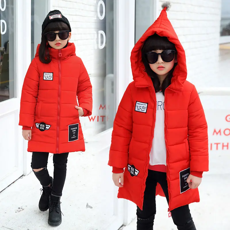 Зимнее пальто для девочек детская куртка на молнии спортивные куртки модная