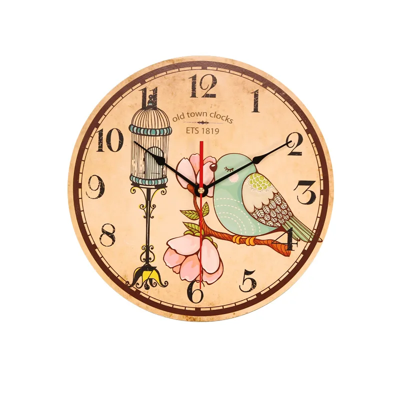 

diameter wall-mounted European living room decorative clocks are simple, exquisite and precise, and hand-made old wall clocks.