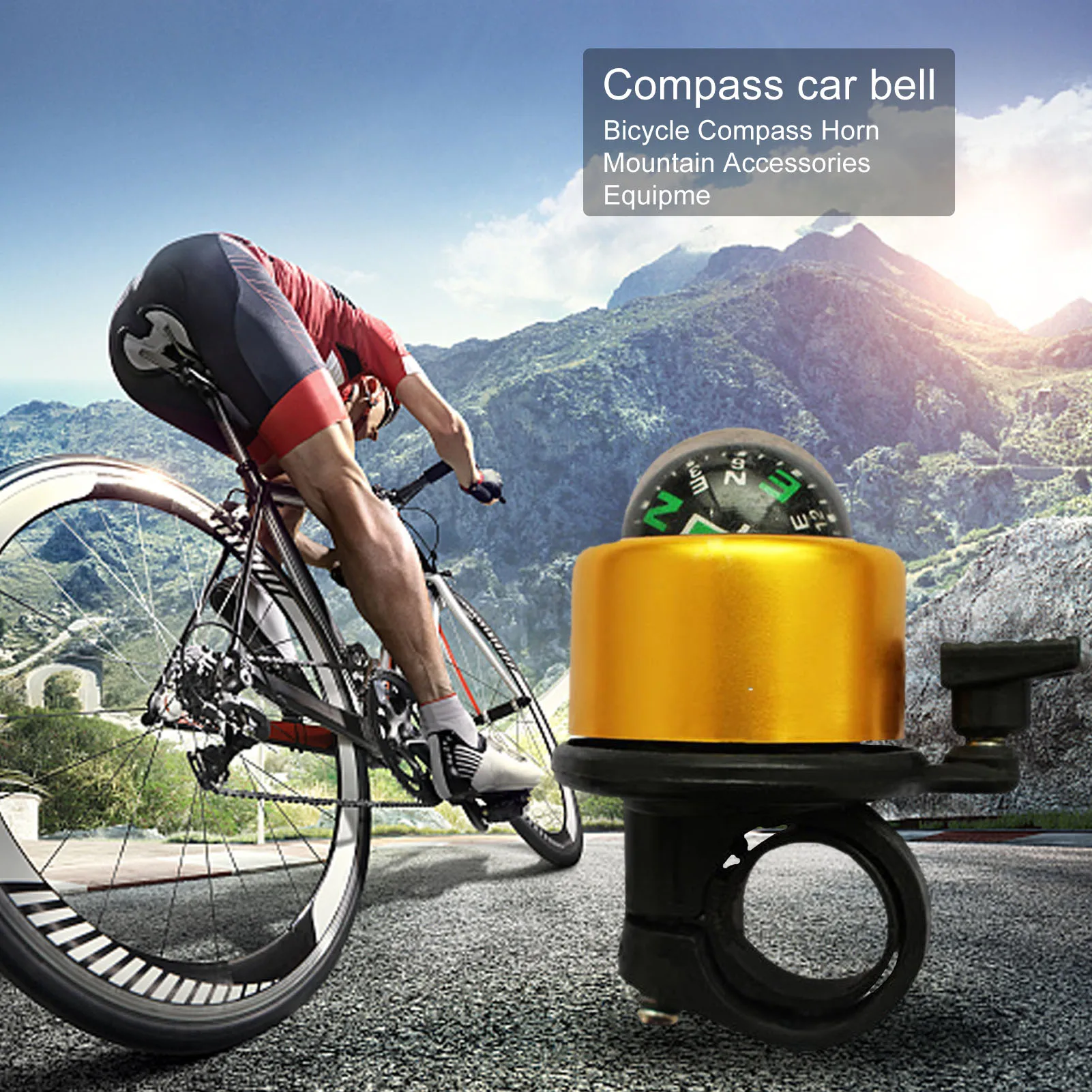 Горный звонок с четким ретро-звуком велосипедный мини-звонок для горного