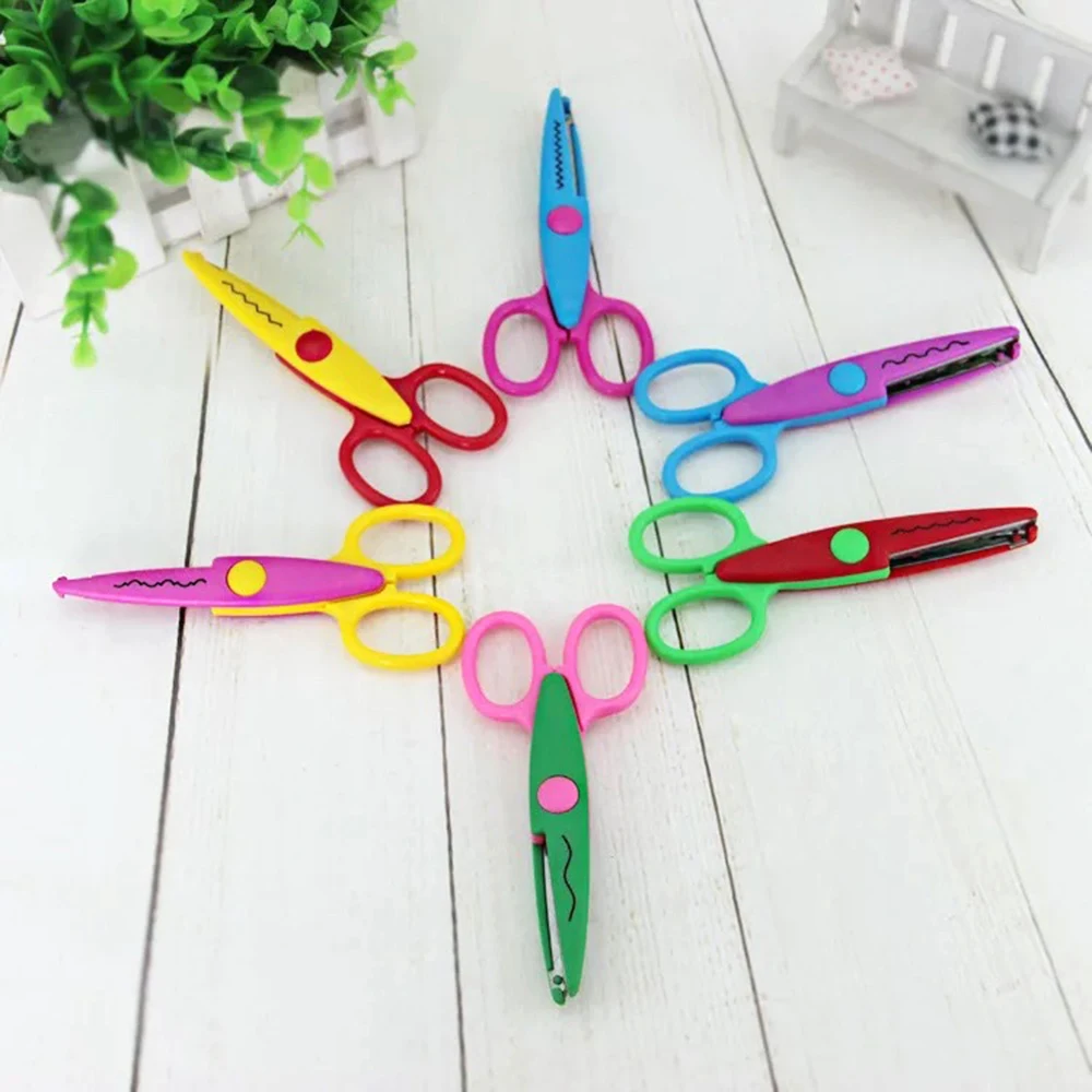DIY ножницы для рукоделия Пластиковые Детские дизайнерские безопасные