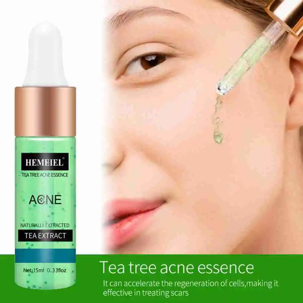 

New Tea Tree Acne Essence Effectively Reduce Acne Spots Skin Care Shrink Poresmoisturizing Repair Whitening Essence