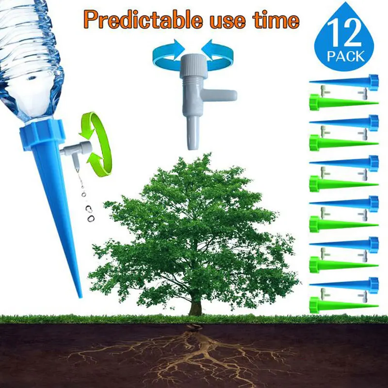

12 шт. в упаковке, автономные автоматического капельного полива Системы автоматического полива Спайк для красивыми растениями цветком дома...