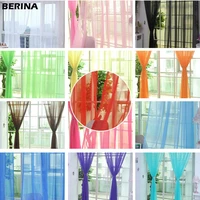 tulle curtains for the living room kitchen solid sheer curtains tulle on the windows drapes window screen 14001 100x200cm