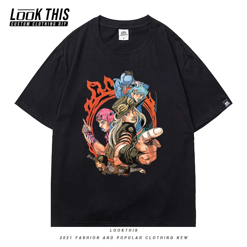 

JoJo's Bizarre Adventure New Children Oversized T Shirts Summer Tee Tops Teens Popular Short Sleeve Student Daily Cool T Shirts