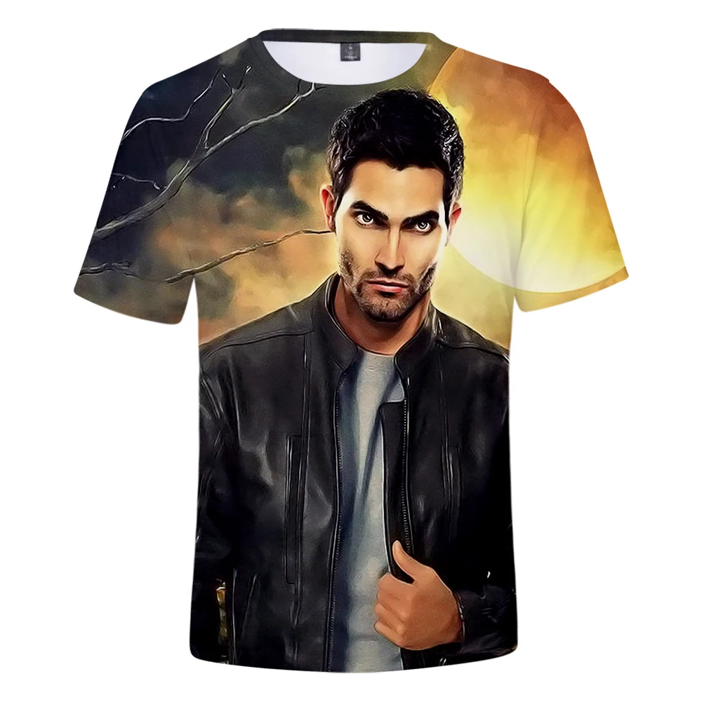 

TV Show Teen Wolf 3D T Shirt Men Women Cool New Summer Harajuku Short Sleeve Tee