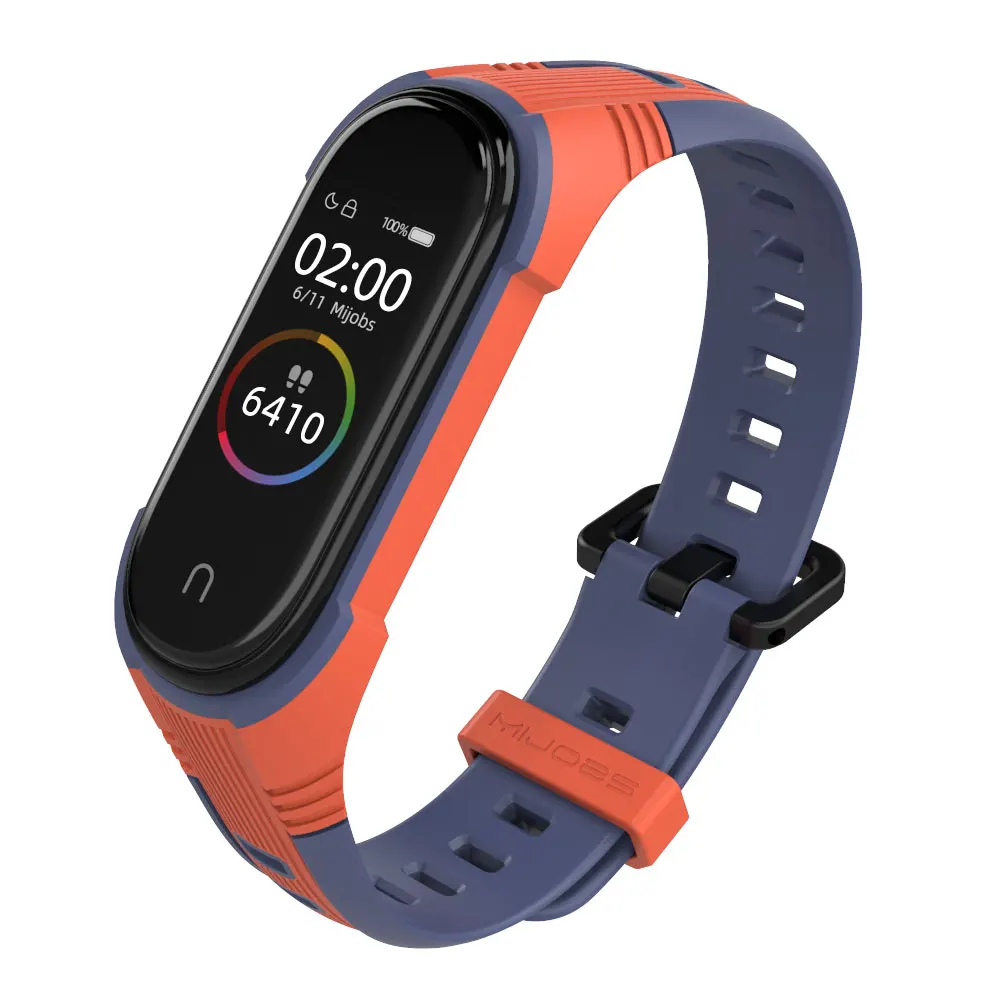Спортивный ремешок для Mi Band 4 3 силиконовый браслет на запястье Xiaomi 6 браслеты Correa