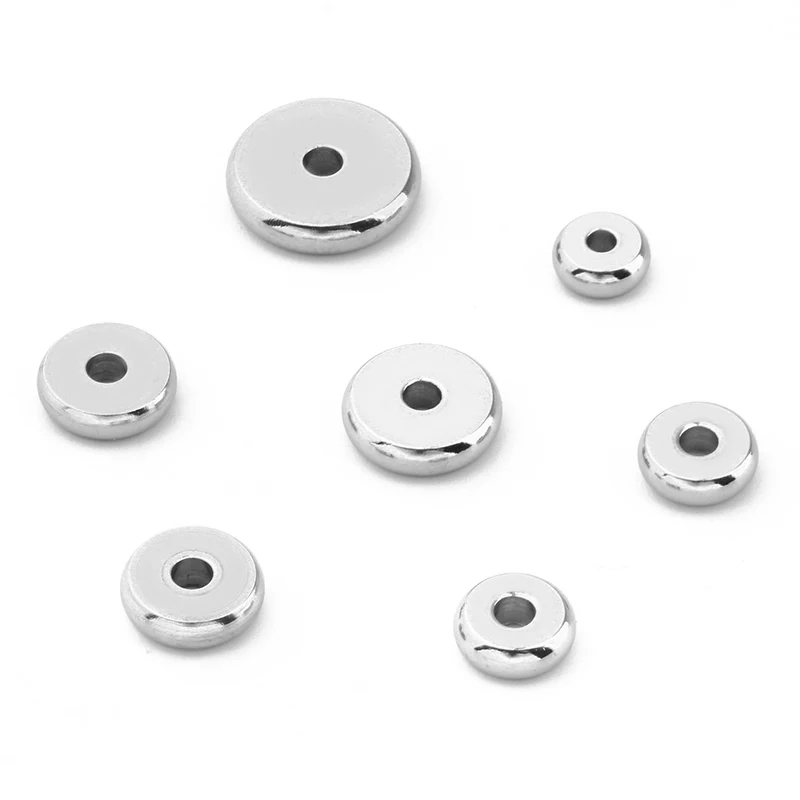 

30pcs Stainless Steel Ball Crimp End Beads 3 4 5 6mm DIY Bracelet Necklace Accessories Stopper Spacers Beads For Jewelry Making