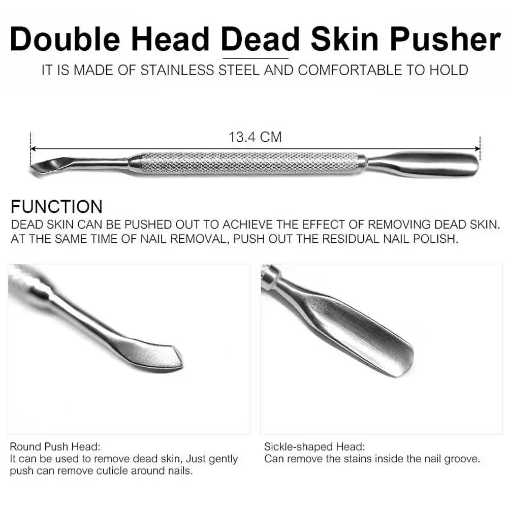1 шт. инструмент для удаления кутикулы из нержавеющей стали|steel cuticle pusher|stainless steel