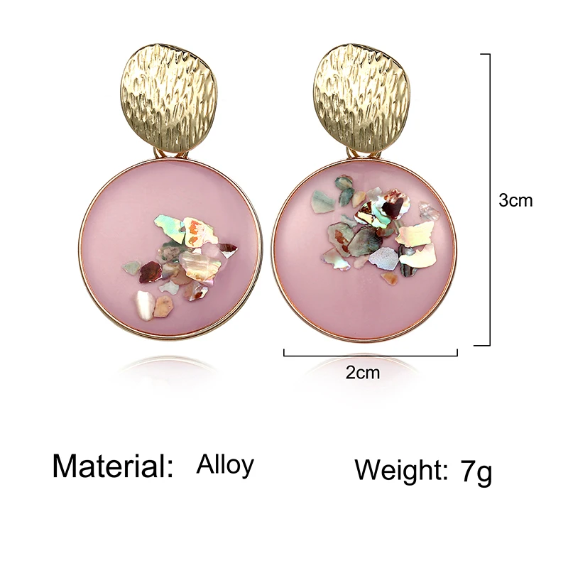 Женские винтажные серьги с круглым шариком геометрические золотого цвета