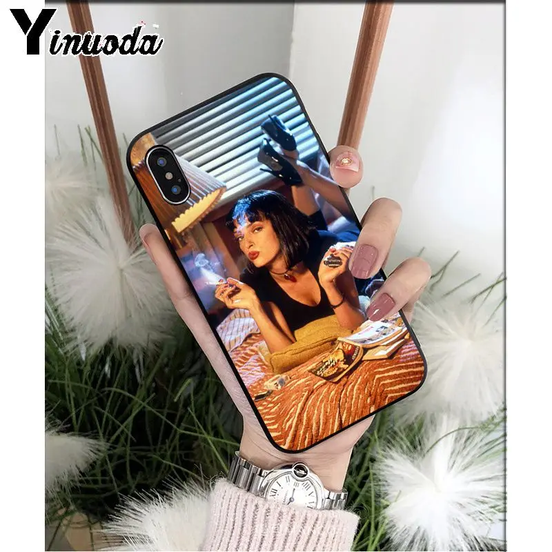 Yinuoda пульпа фантастика ТПУ Мягкий силиконовый чехол для iPhone X XS MAX 6 6S 7 7plus 8 8Plus 5 5S XR