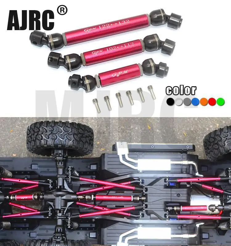CVD передний средний задний приводной вал для 1/10 TRAXXAS TRX 6 G63 6X6 88096 4 RC автозапчасти