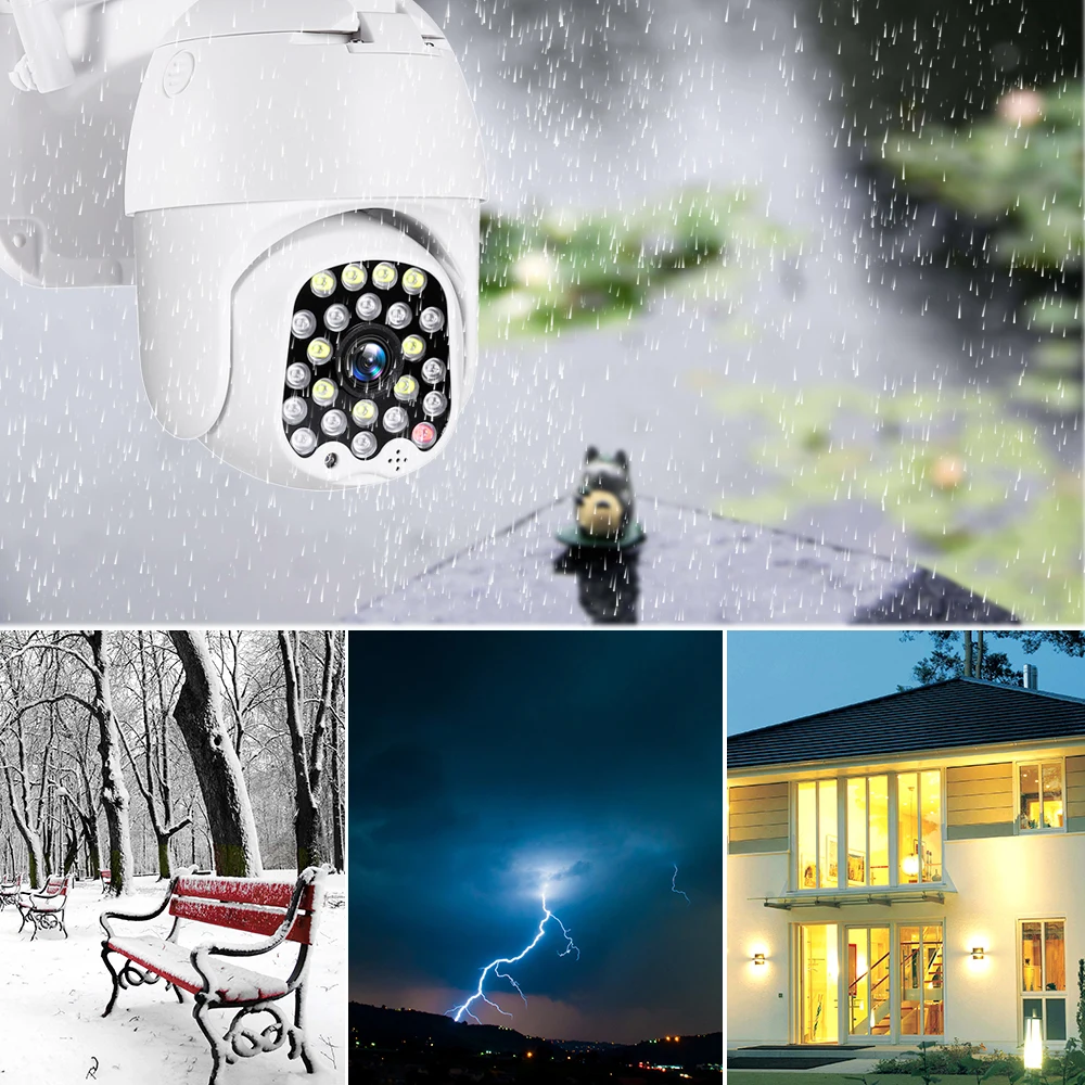 Человека слежения Cctv камера Открытый 1080P купольная Ptz наблюдения де Seguridad Ip Wifi