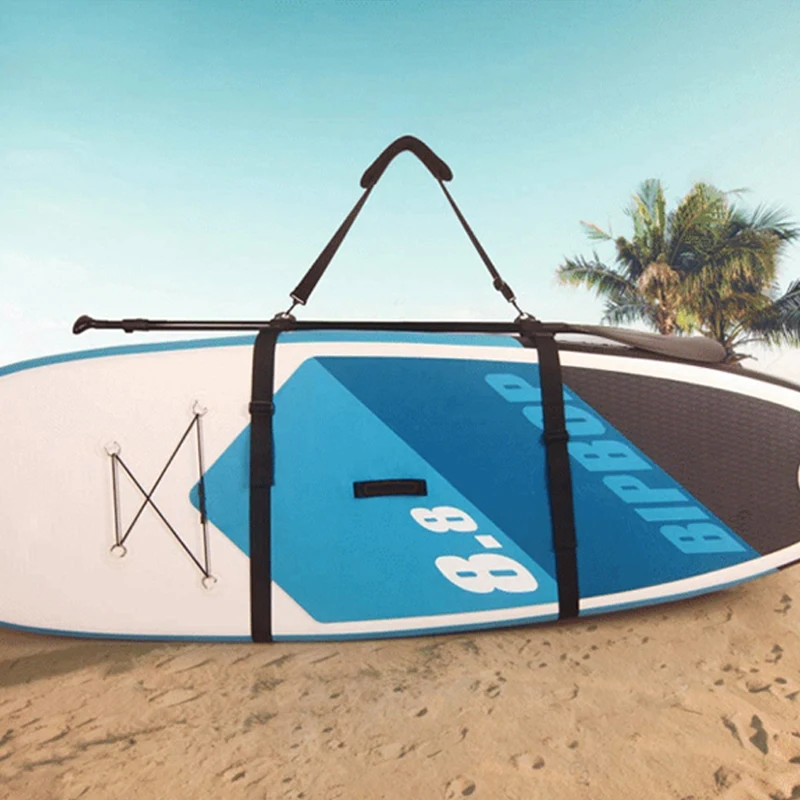 

Adjustable Surfboard Harness Belt Kayak Carry Shoulder Strap Tie Down Strap For Kayak Surfboard with Detachable Shoulder Pad