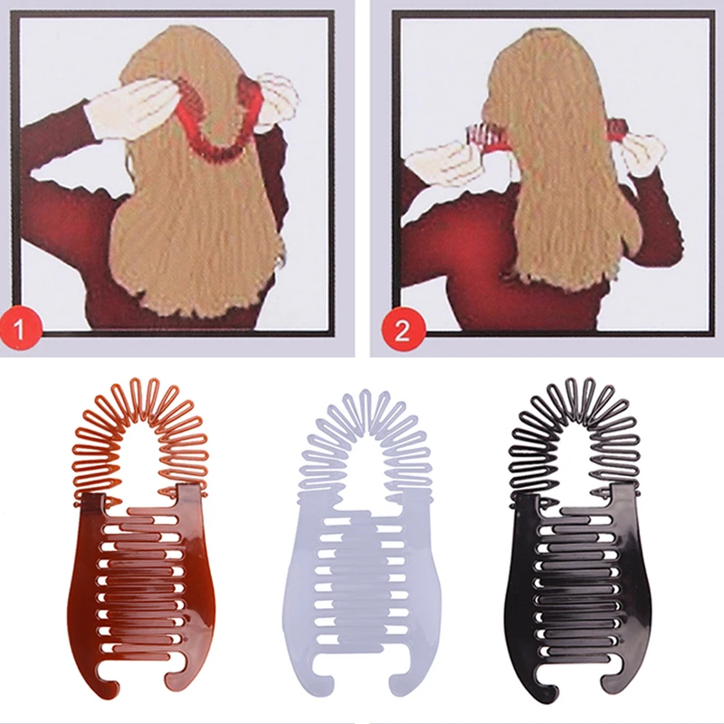 

1PC Woman Elastics Hair Braider Banana Clip Scorpion Type Hair Holding Tool Ponytail Rubber Bands Korean Style Hair Accessories