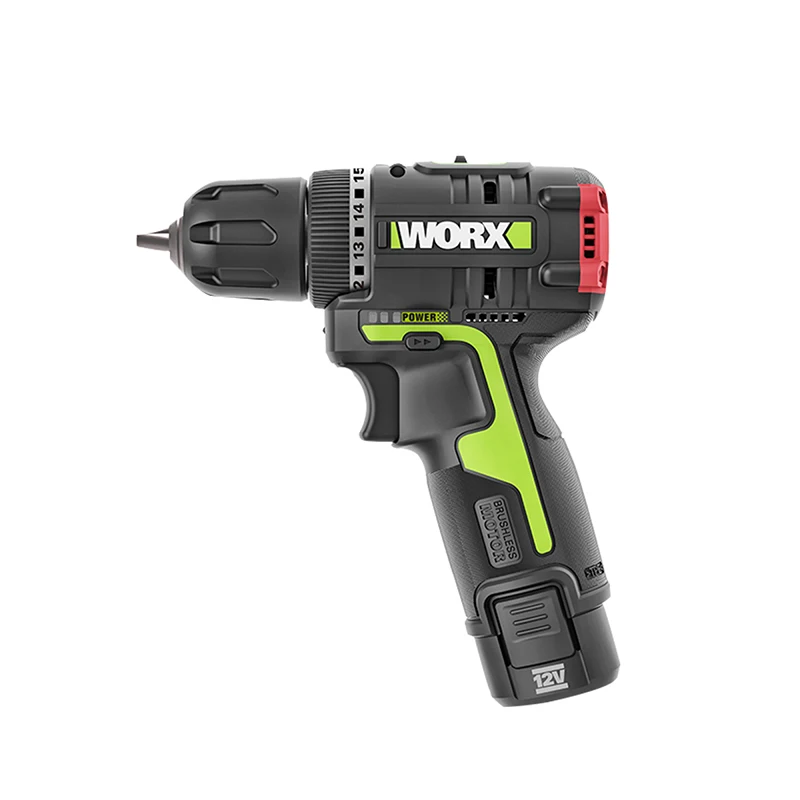 WORX 12V электрический шуруповерт аккумуляторная дрель мини 320NM максимальный крутящий момент беспроводной драйвер питания 2000 мАч литий-ионный аккумулятор 2 скорости