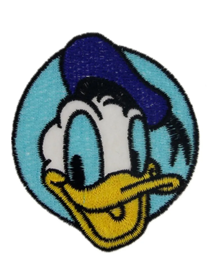 50pcs/lot Embroidery Patches Clothing Decoration Accessories Cute Animals Duck Diy Iron Heat Transfer Applique