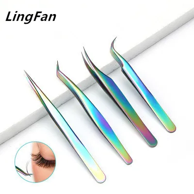 Профессиональный пинцет для наращивания ресниц высокоточный набор пинцетов из