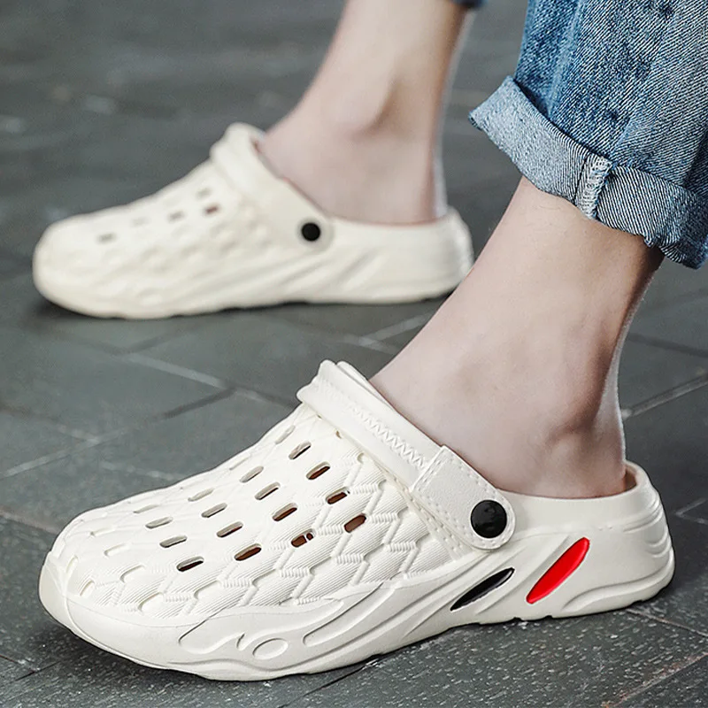 

2021 Summer Hot Sale Low-soled Shoes Men's Yellow Men's Beach Sandals Casual Outdoor Non-slip Men's Garden Shoes Neutral Sandals