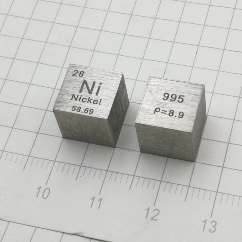 Бесплатная доставка никель металл резной элемент Периодическая таблица слиток 10