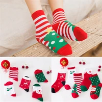 5pairset baby socks 1 12t boys girls cotton sokken kids children terry snowflake elk santa claus socks christmas gifts