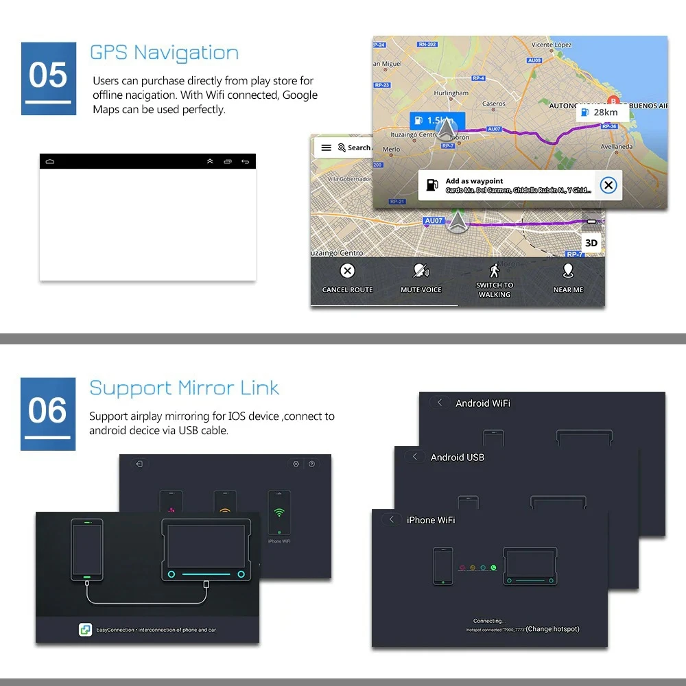 Автомагнитола 2 Din 9 дюймов Android 8 0 Gps для Volkswagen/Passat/Golf/Skoda/Seat Wi-Fi Bluetooth (с памятью ГБ) |