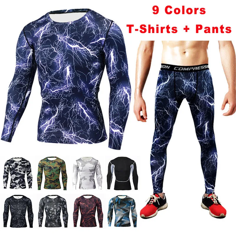 Мужской Камуфляжный комплект нижнего белья тактическое нижнее белье с принтом