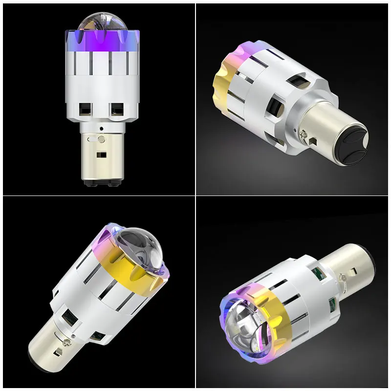 1 шт. Plug & play 4800lm Ba20d светодиодный мотоциклетный головной светильник объектив H6