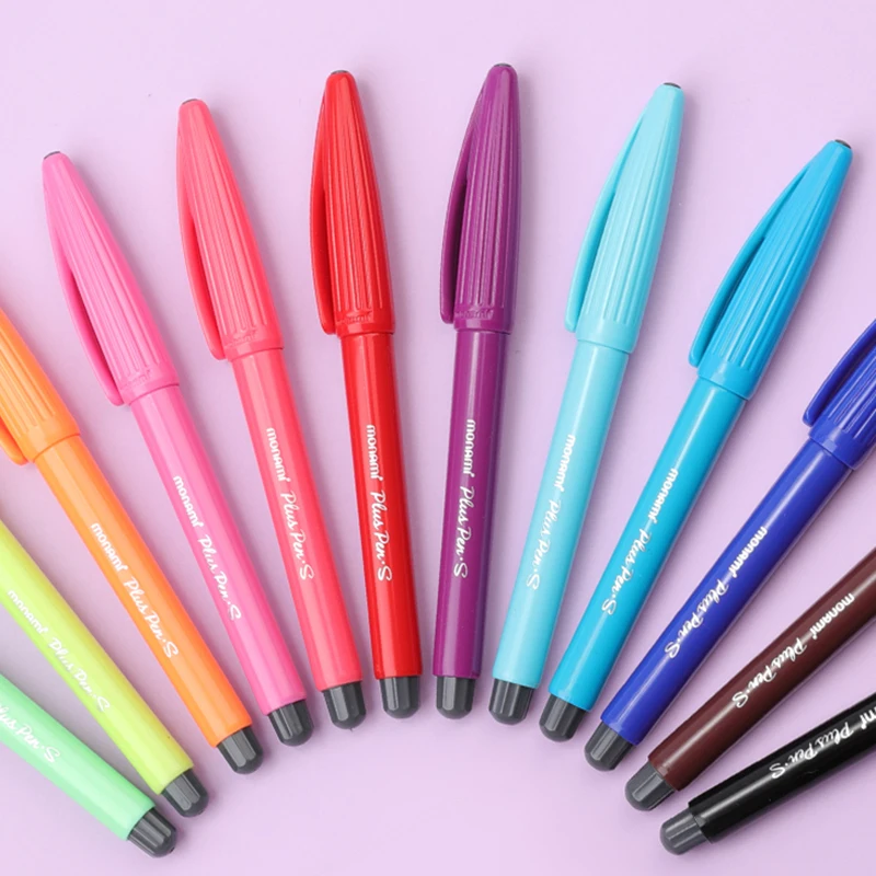 

1 Набор MONAMI Plus Pen-S цветная Акварельная ручка 0,4 мм точка письма 12 цветов s/set декоративный альбом для вырезок милый подарок