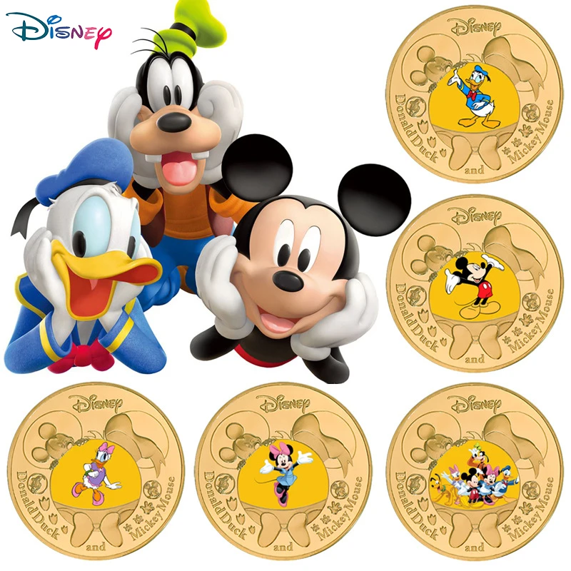 Памятная монета Минни Дональд Дак из мультфильма Микки Маус | Игрушки и хобби