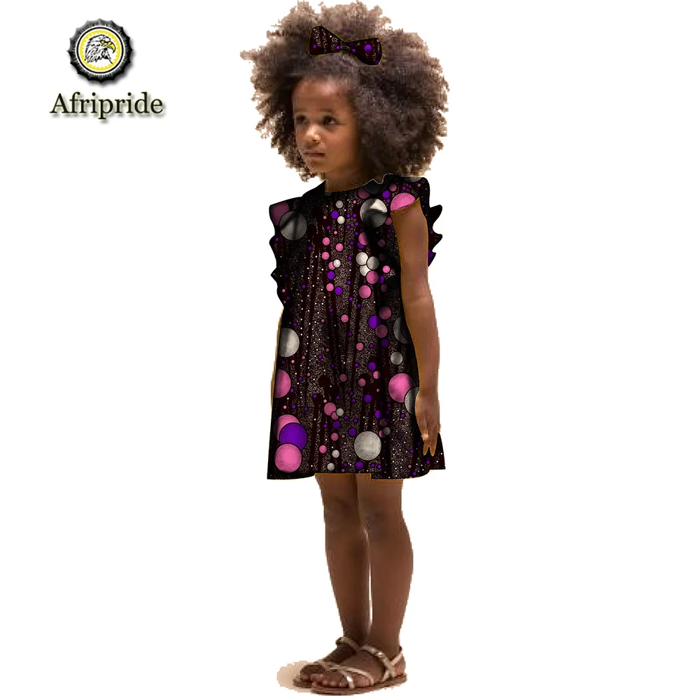 AFRIPRIDE/детская одежда в африканском стиле с бантом и заколкой для волос летнее