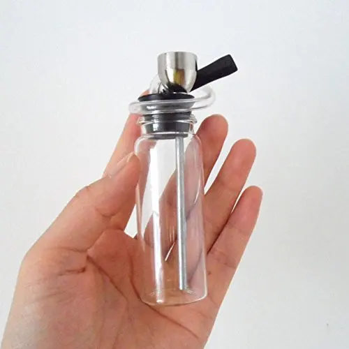 

Clear Mini Water Pipe Hookah Bottles Portable Pipe