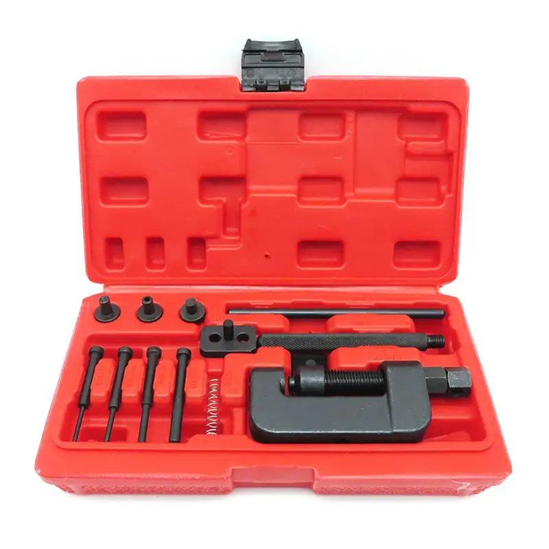 Motorcycle Bike Remover Chain Tool Cutter Breaker Link Splitter Riveter Riveting Repair Set Universal |